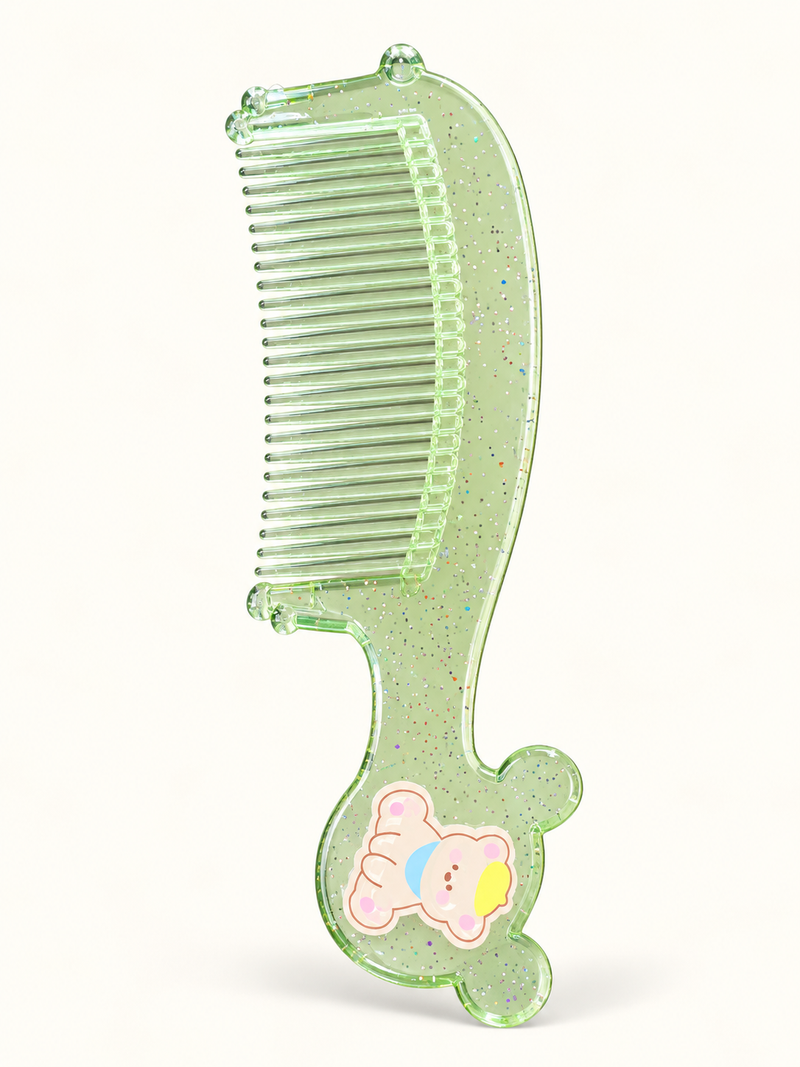 Sweet Teddy Glitter Baby Hair Comb