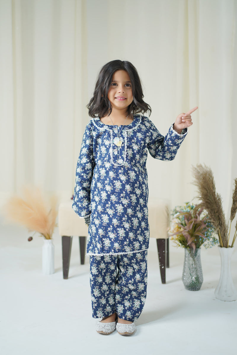Midnight Blossom Lace Cord Set