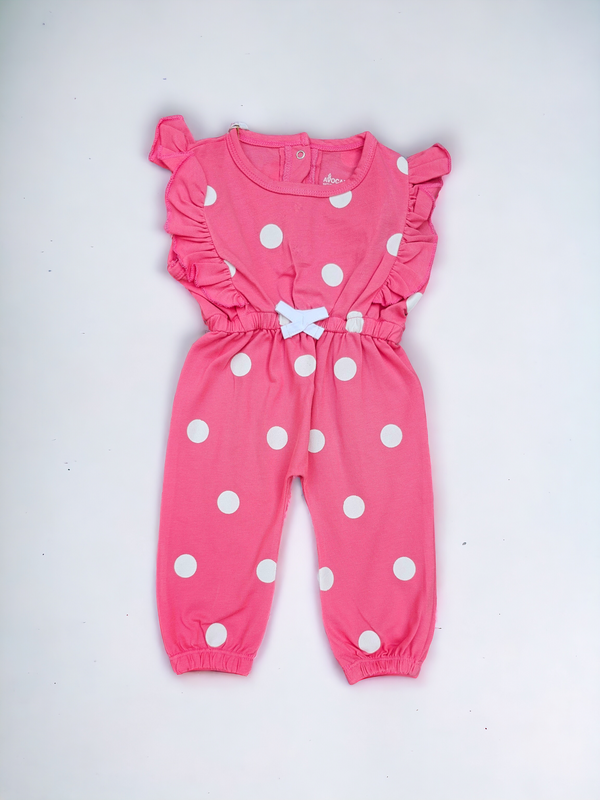 Polka Dot Pink Jumpsuit