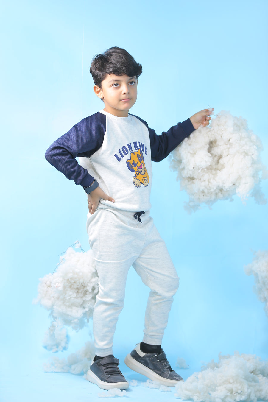 Lion King Simba Grey Fleece Premium Sweatshirt & Trouser