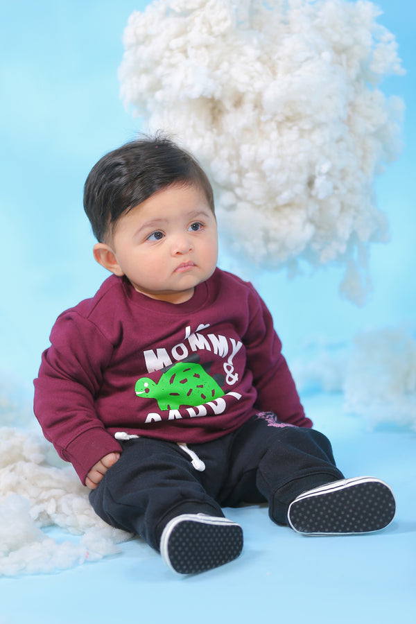 Love Mommy & Daddy Fleece Sweatshirt & Trouser Infant