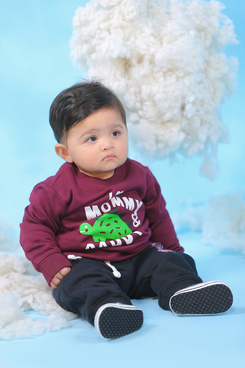 Love Mommy & Daddy Fleece Sweatshirt & Trouser Infant