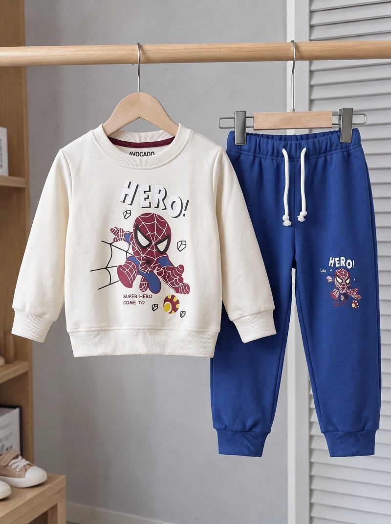 Little Superhero Fleece Sweatshirt & Trouser Infant