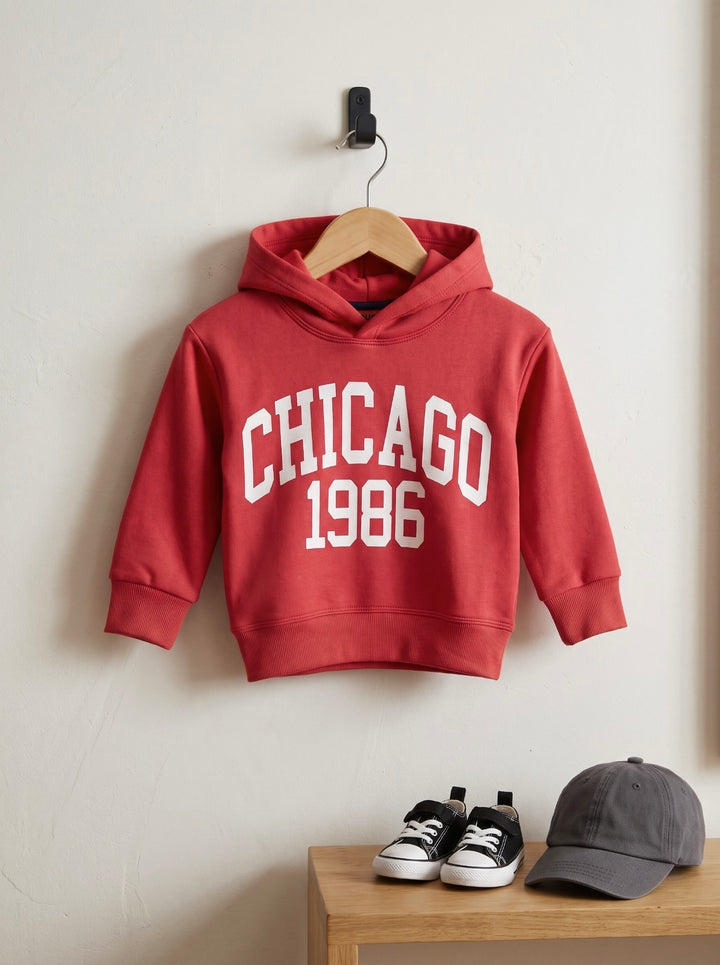 Chicago 1986 Printed Fleece Hoodie