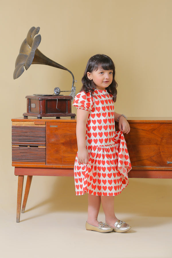 Red Hearts Premium Frock