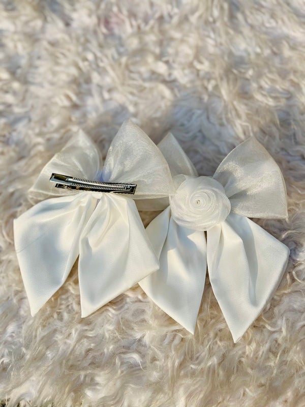 Rose bow Hair Pin 1 pc