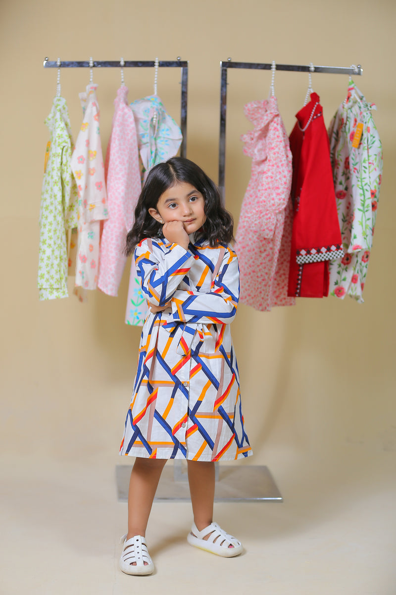 Patterned Prism Long Top