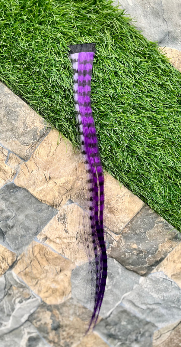 Dark n light Purple Stripes Hair Extension