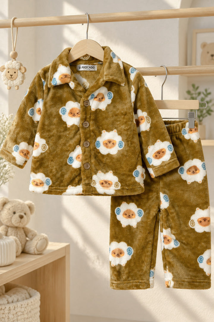 Sheepy Dreams Velour Shirt & Trouser