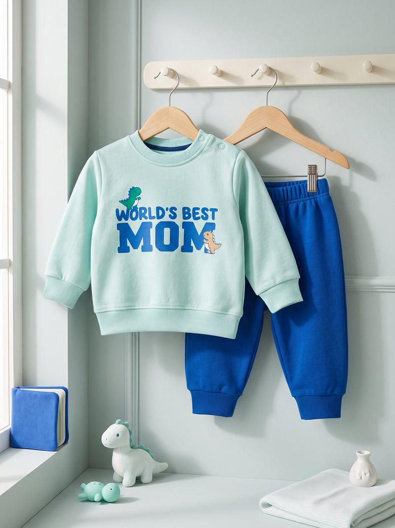 World’s Best Mom Fleece Sweatshirt & Trouser Infant