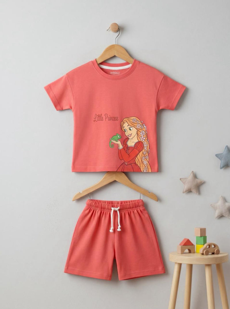 Little Princess Drop Shoulder Tee & Short Infant