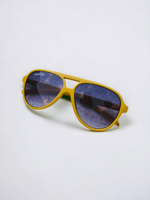 Yellow Carrer Style kids Glasses