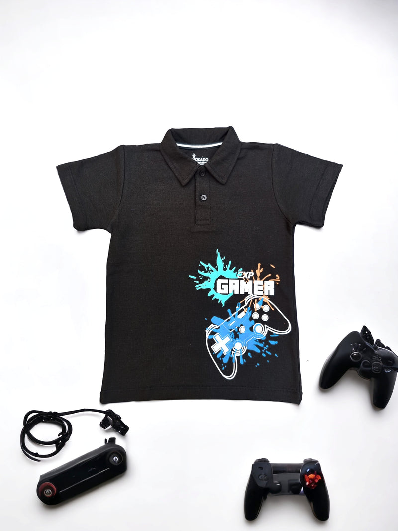 Game X Black Polo