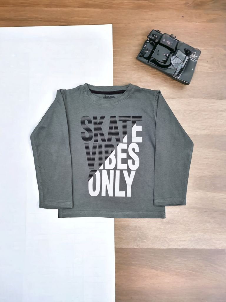 Skate Vibes Only Full sleeves T-shirt