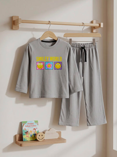 Smiley World Full Sleeves Shirt & Trouser