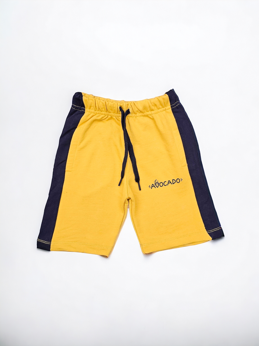 Mustard/Black Avocado Terry Summer Short