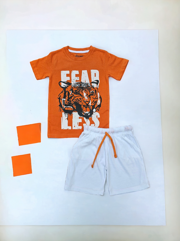 Fearless T-shirt & White Shorts