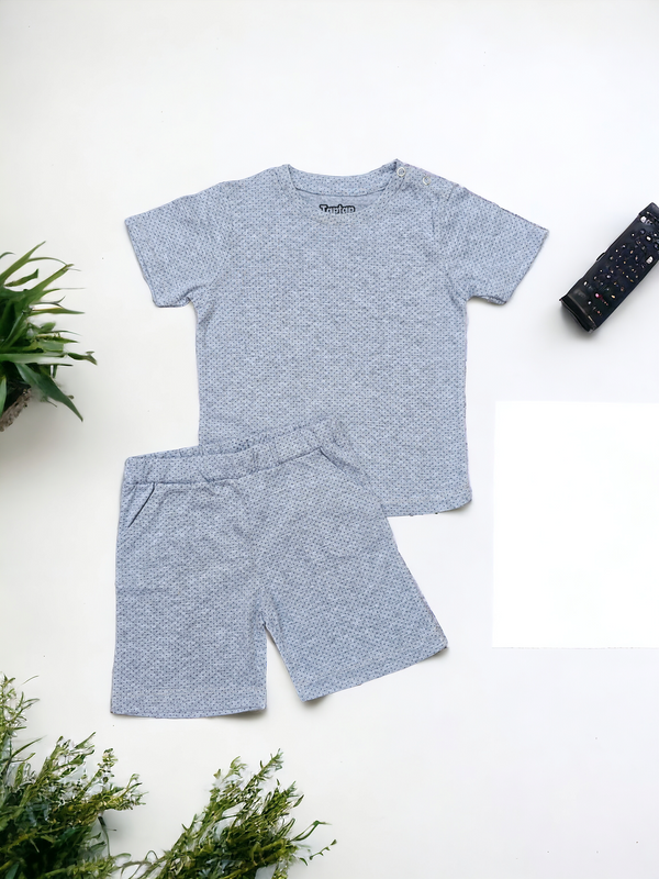 Grey Dotted Infant Pair