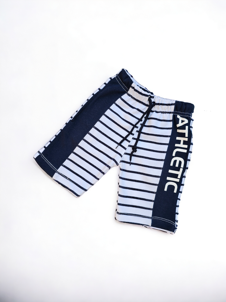 White Athletic Terry Summer Short