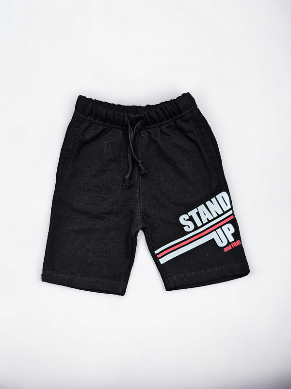 Stand Up Black Terry Summer Short
