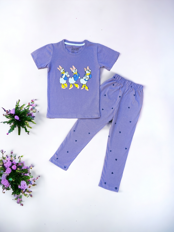 Purple Daisy Duck T-shirt & Trouser