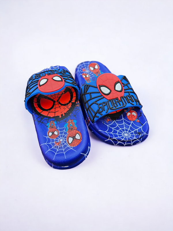 Blue Spiderman Slippers