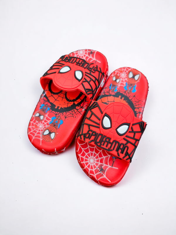 Red Spiderman Slippers