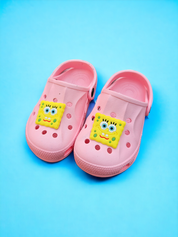 Pink Sponge BoB Crocs