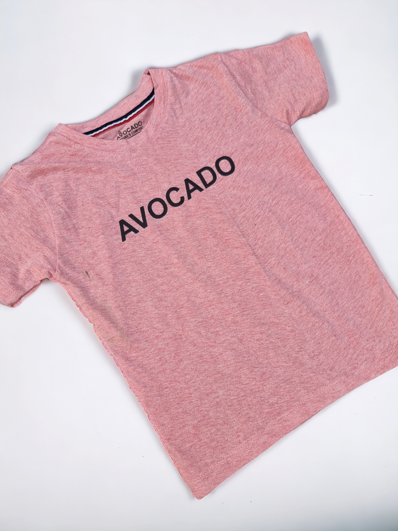 Salmon Pink Avocado Basic Tee