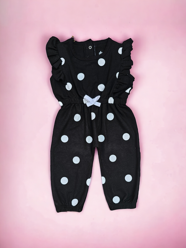 Polka Dot Black Jumpsuit