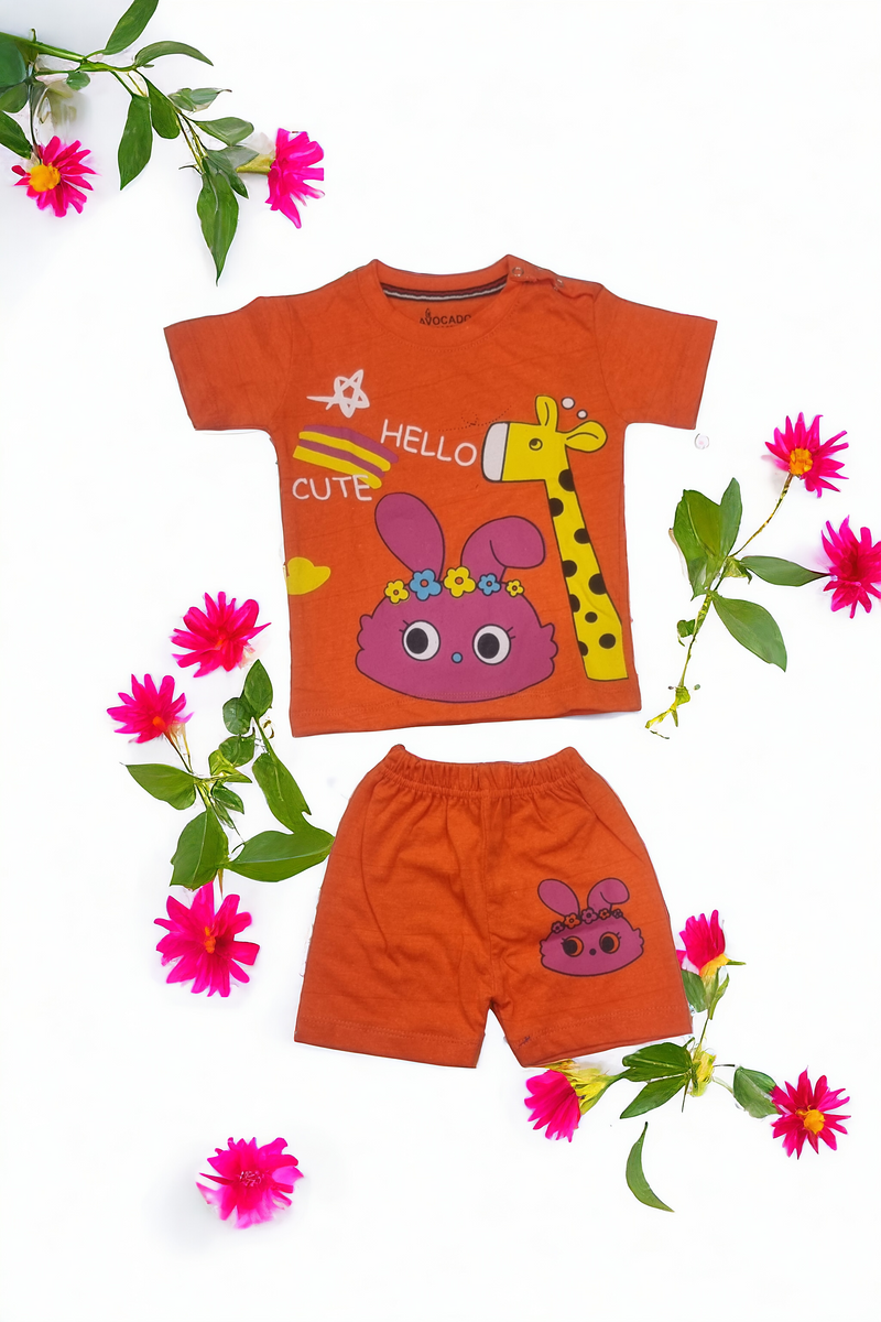 Giraffe & Bunny Shirt & Short