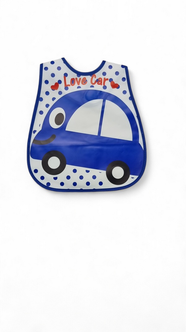 Love Car Waterproof Feeding Bibs