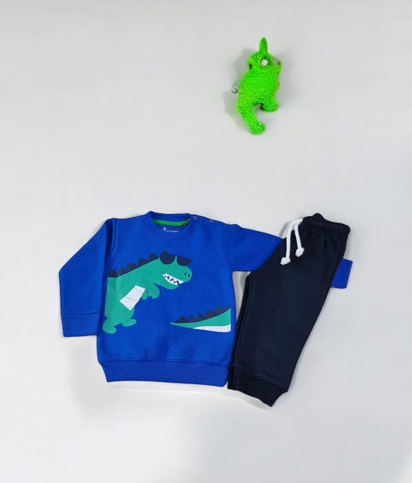 Happy Dinosaur Printed Sweatshirt & Trouser Infant