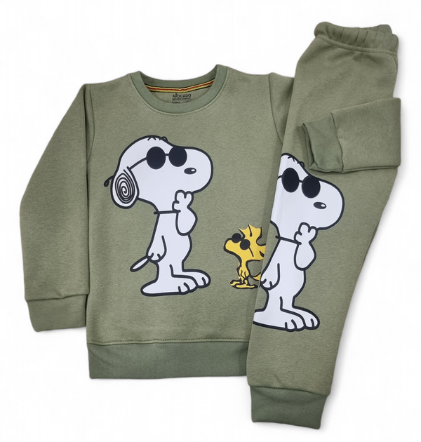 Woodstock Green Fleece Sweatshirt & Trouser