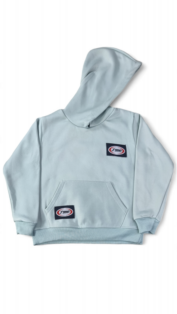 Mint Green Fleece Logo Hoodie