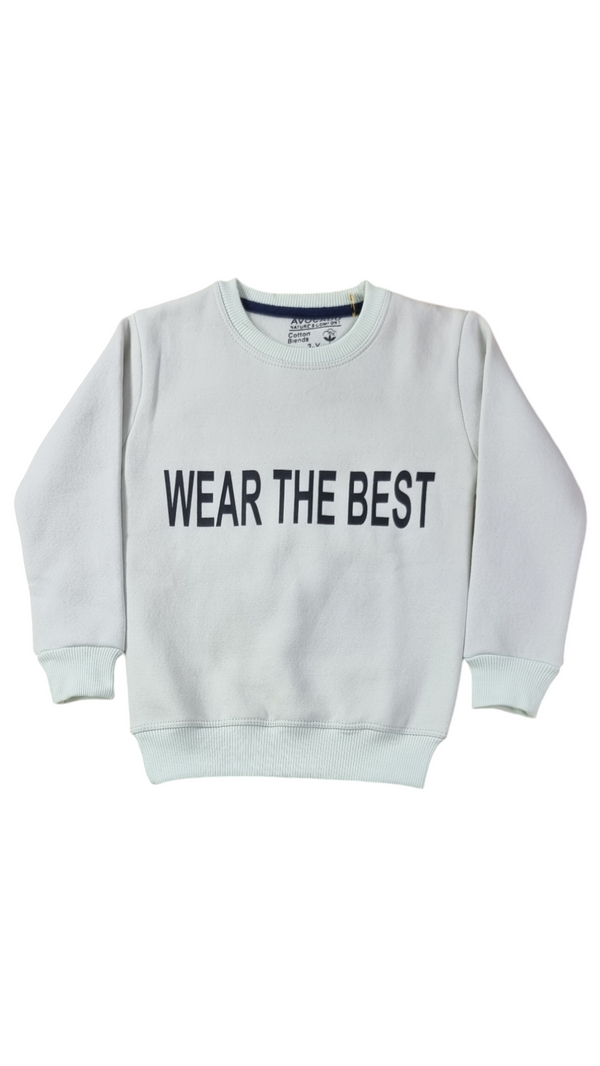 Wear The Best Ice Blue Fleece Sweatshirt