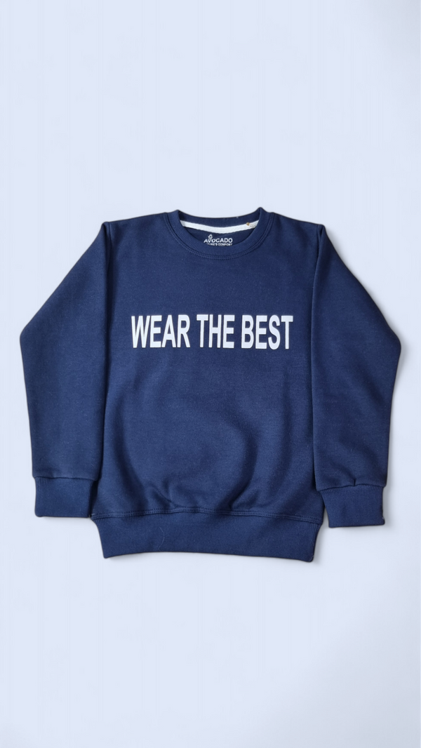 Wear The Best Navy Blue Fleece Sweatshirt