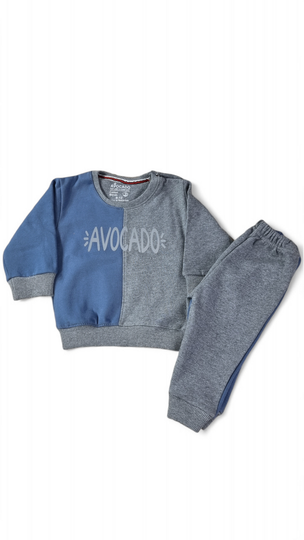 Avocado Half N Half Fleece Infant Pair