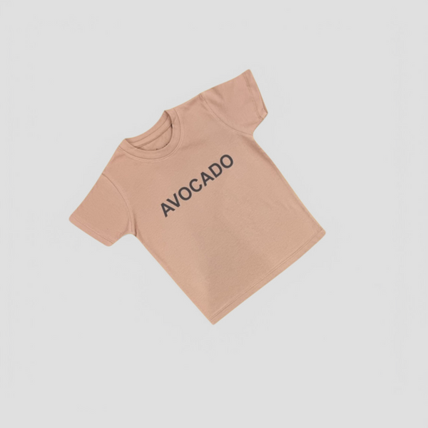 Brown With Black Avocado Basic Tee