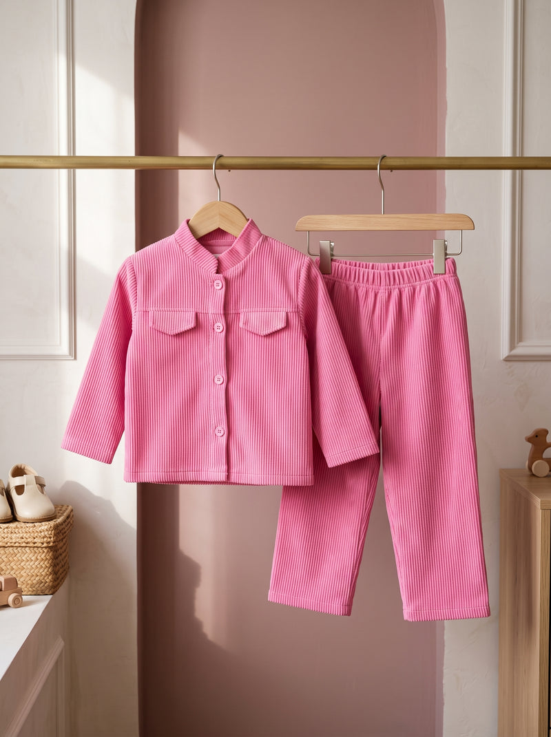 Rosy Corduroy 2 Piece Set