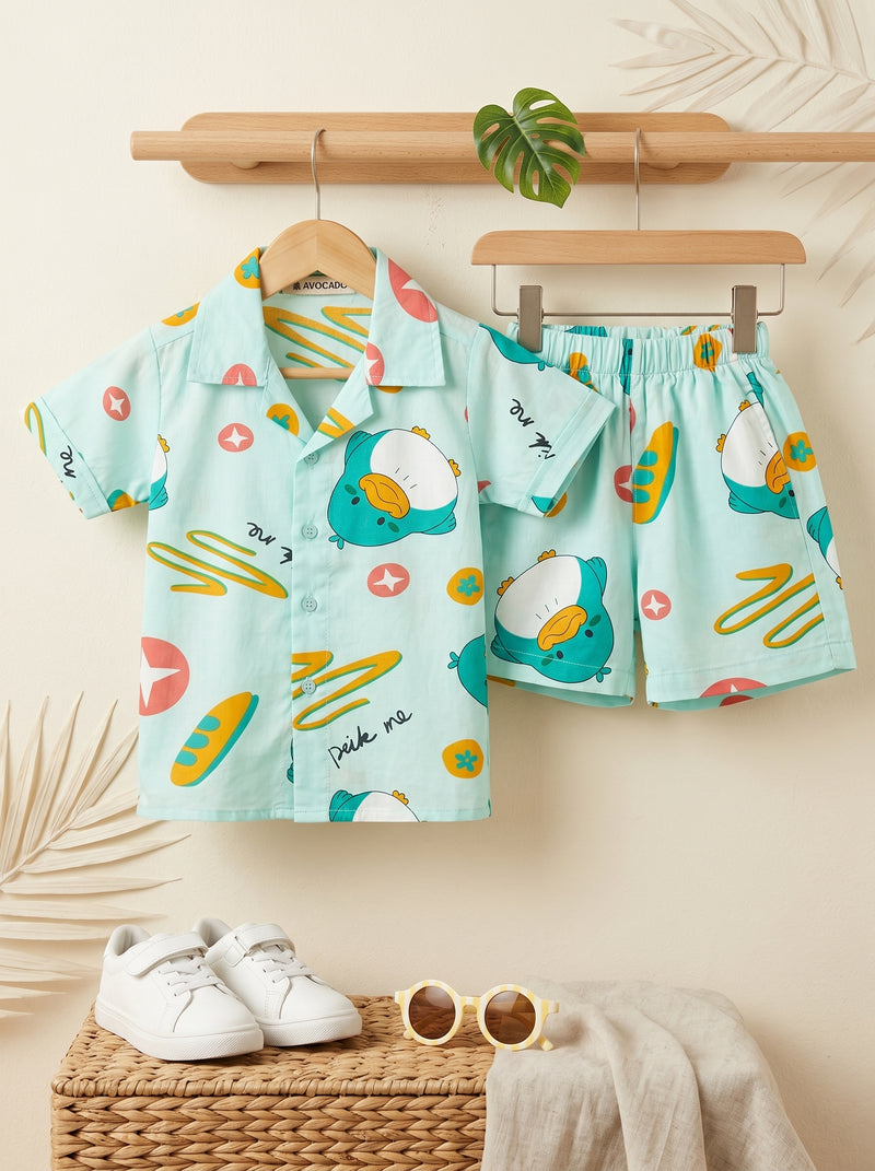 Quacky Mint Summer Shirt & Short