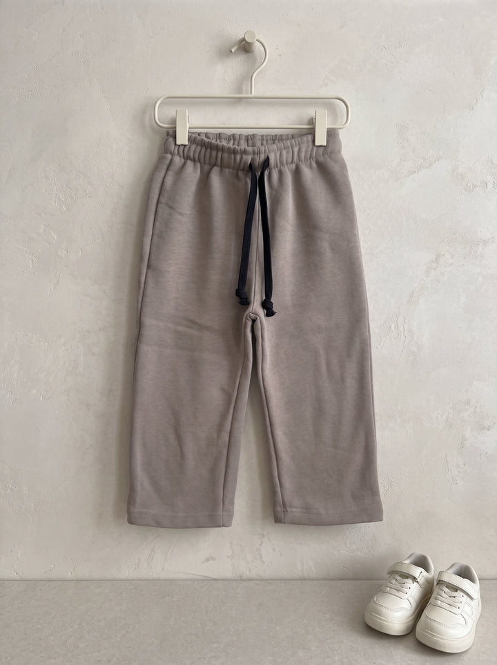 Dark Beige Fleece Drawstring Trouser