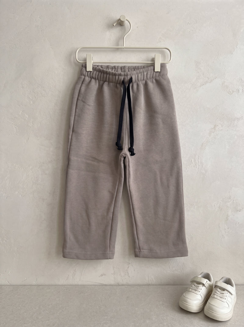 Dark Beige Fleece Drawstring Trouser