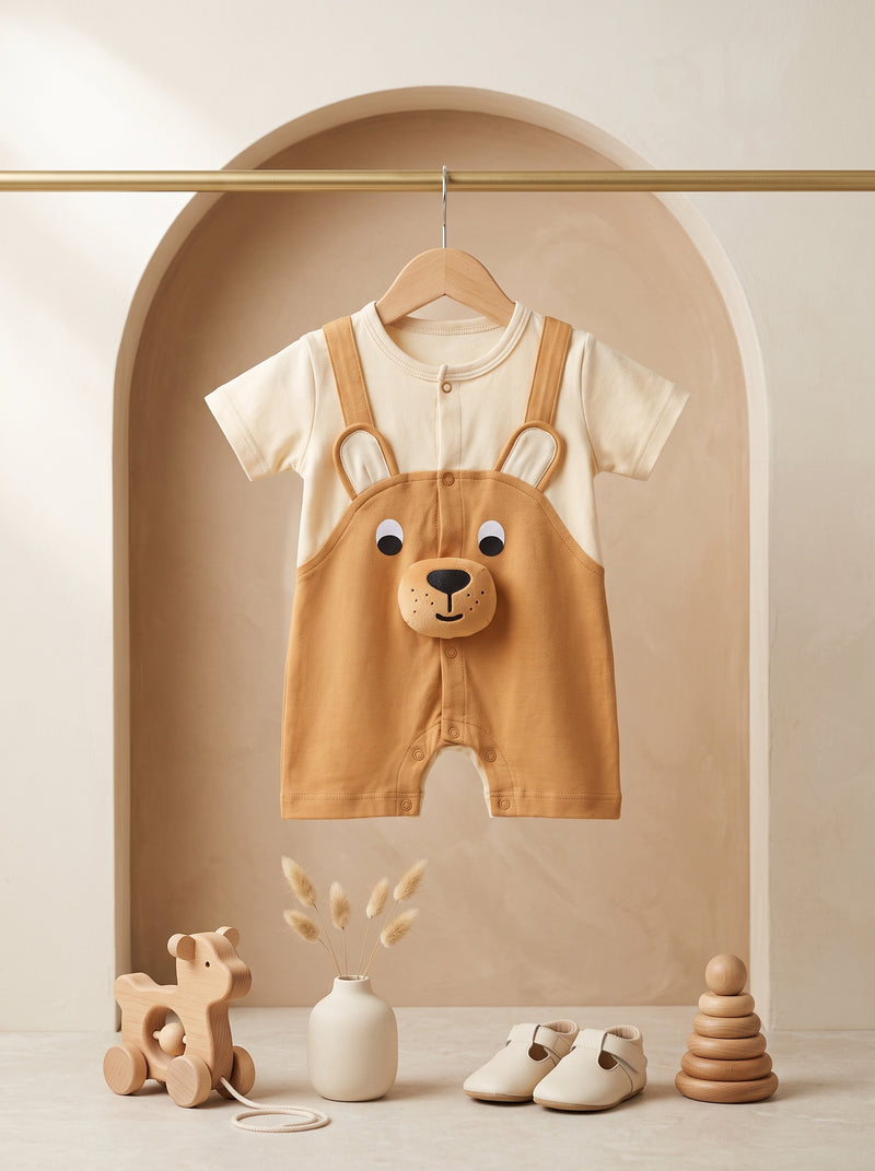 Baby Bear Face Romper