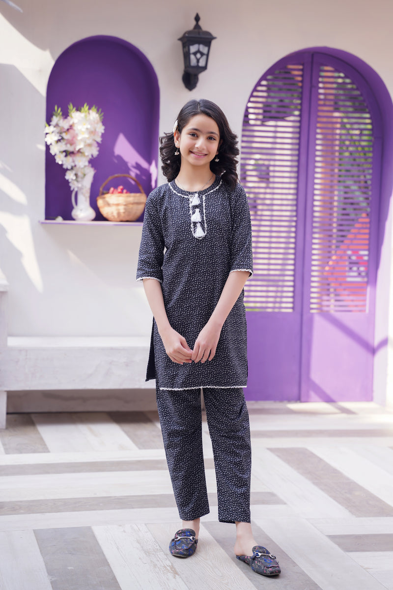 Midnight Blossom Cord Set