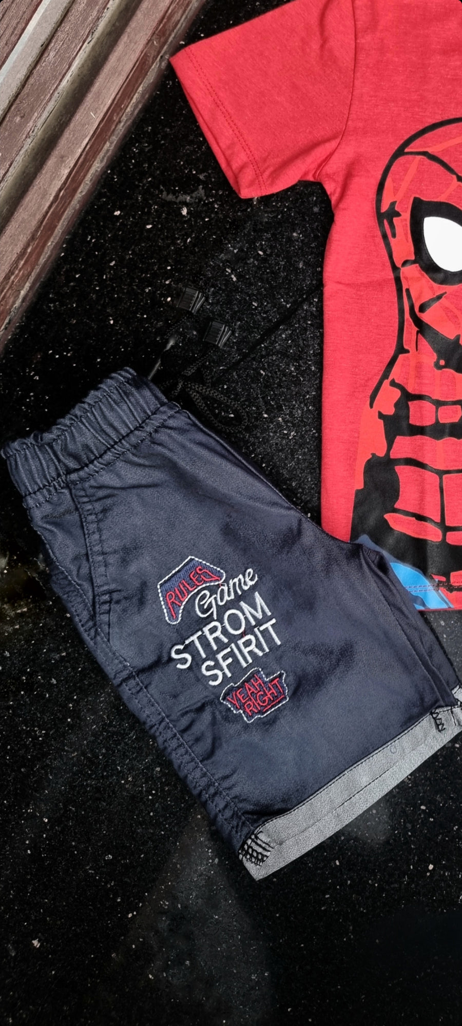 Yeah Right Blue Jeans Shorts
