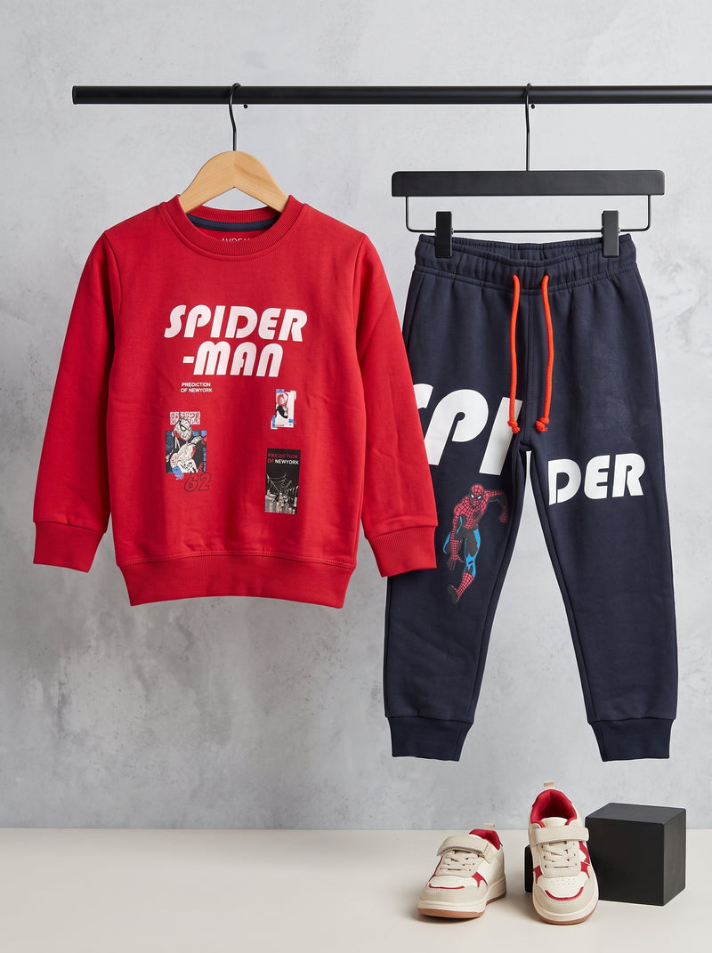 Spider Man Graphic Sweatshirt & Trouser