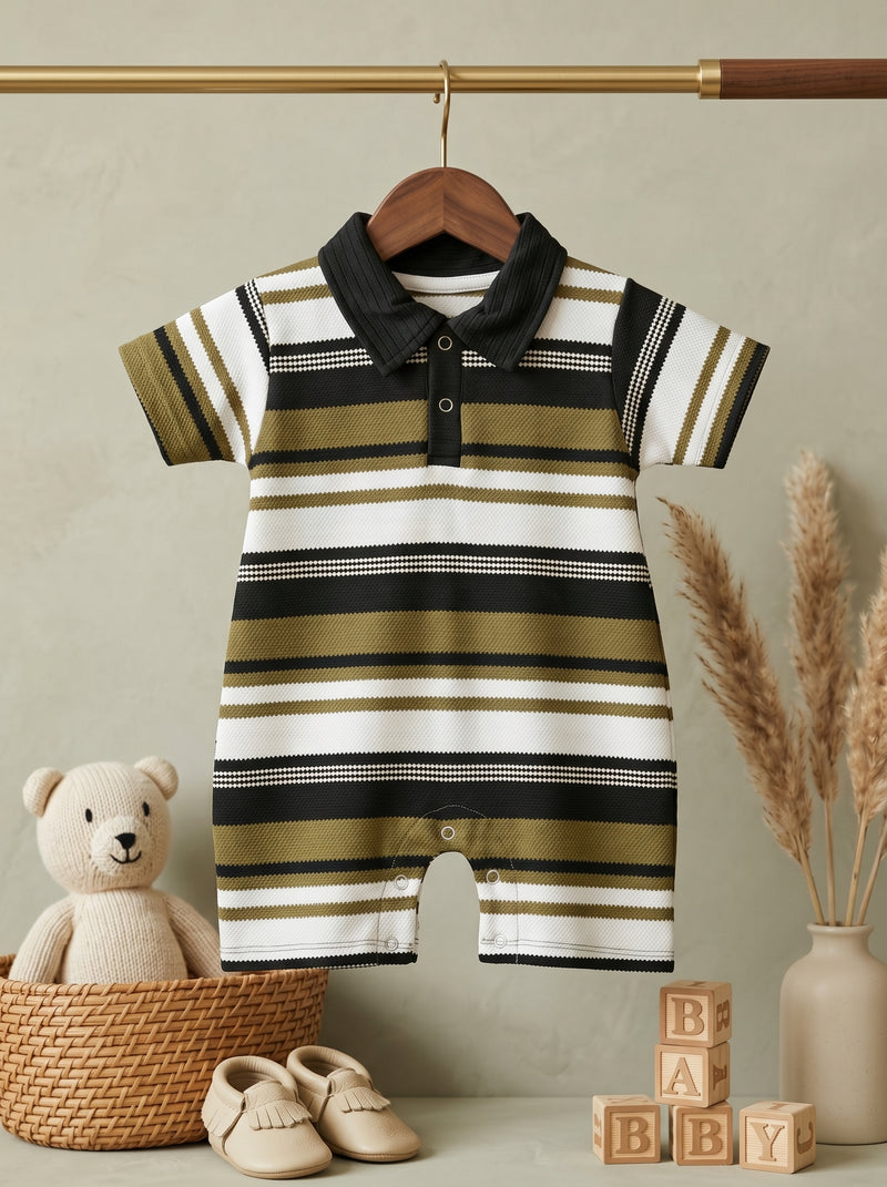 Stripe Polo Romper