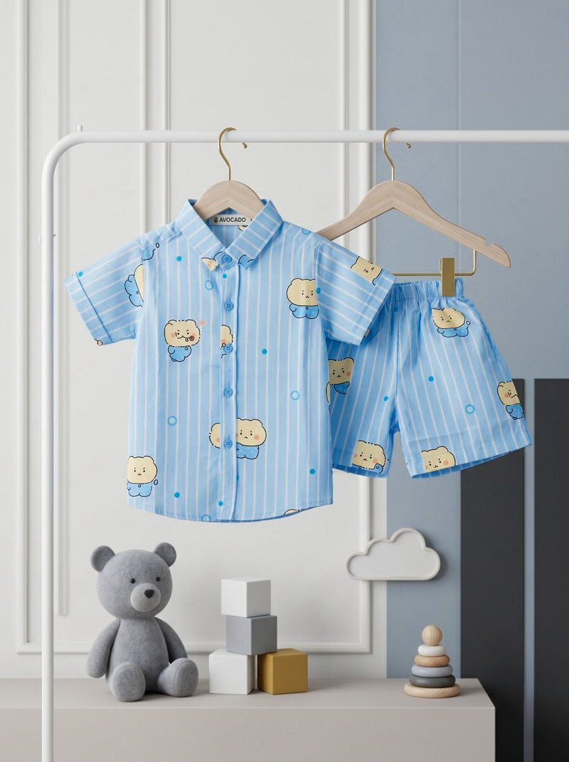 Tiny Bubble Bear Shirt & Short