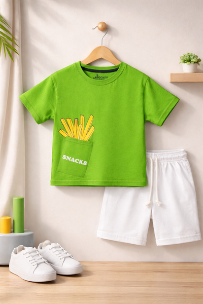 Snack Time Drop Shoulder Tee & Short